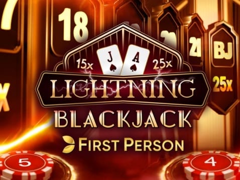First Person Lightning Blackjack screenshot